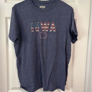 Blue Iowa Graphic T-Shirt